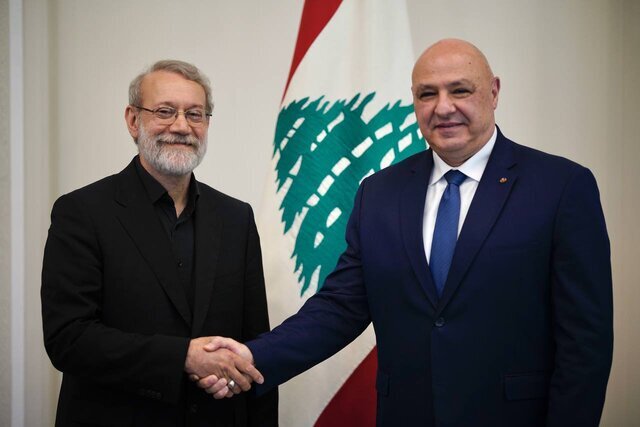 علی لاریجانی با رییس جمهور لبنان دیدار و گفت و گو کرد