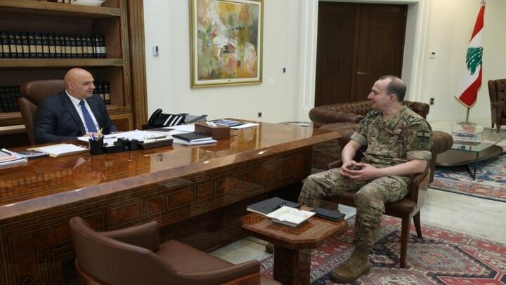 رئیسجمهور لبنان: از فرمانده ارتش خواستم با هرگونه تجاوز اسرائیل مقابله کند رئیسجمهور لبنان: از فرمانده ارتش خواستم با هرگونه تجاوز اسرائیل مقابله کند
