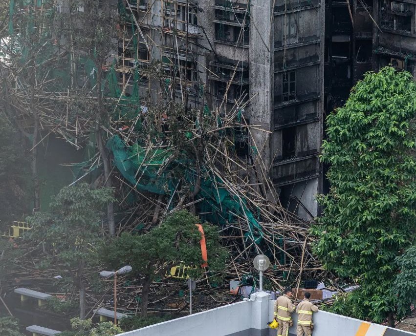 شمار قربانیان آتش‌سوزی برج مسکونی در هنگ‌کنگ به ۱۲۸ نفر افزایش یافت / حدود ۲۰۰ نفر همچنان ناپدید هستند