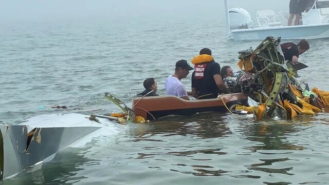 سقوط هواپیمای نیروی دریایی مکزیک در تگزاس/ دو نفر جان باختند